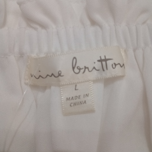 Nine Britton Lana Puff Sleeve Crepé Dress White. - Picture 2 of 7